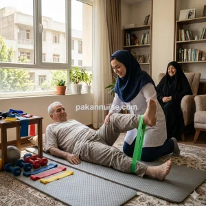 فیزیوتراپی در منزل در سراسر مشهد