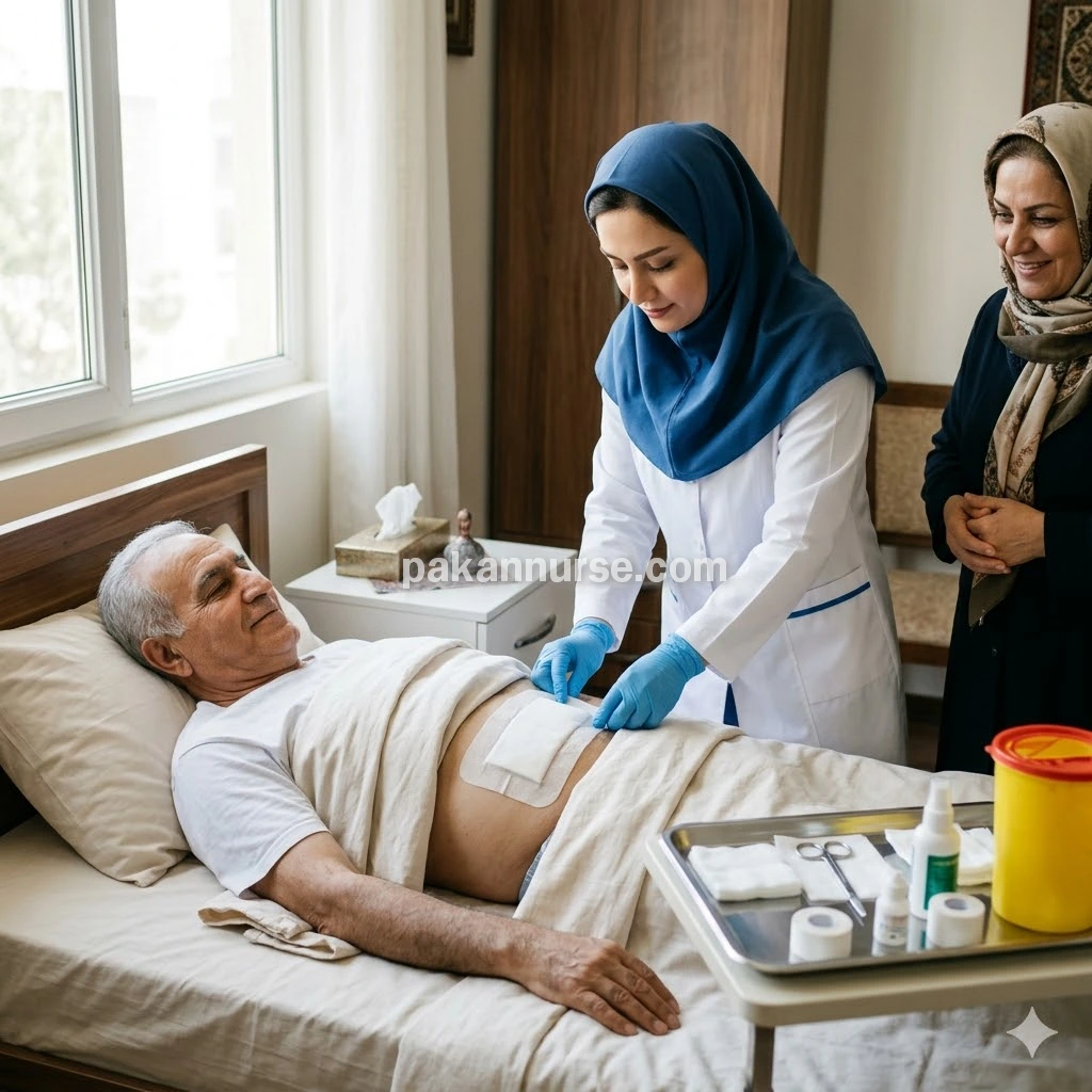 پانسمان جراحی در منزل در سراسر مشهد
